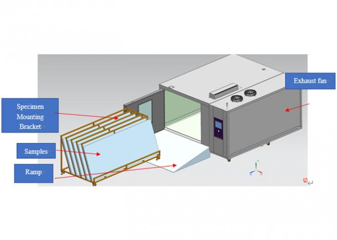 태양 전지 패널 테스트를 위해 일정한 습도 온도 테스트 챔버에서 걷기 IEC60068-2 3