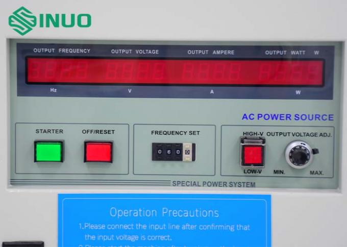 1단계 AC 전원 공급 장치 5KVA IEC 61800-2 가전 기기에 사용 1