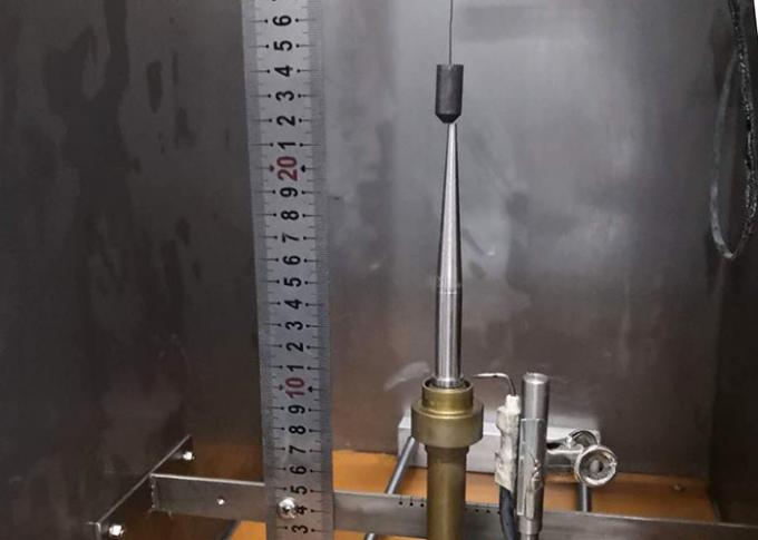IEC60332-1-2 일체 격리 된 전선 또는 케이블의 수직 연료를 위한 스테인리스 스틸 시험실 2