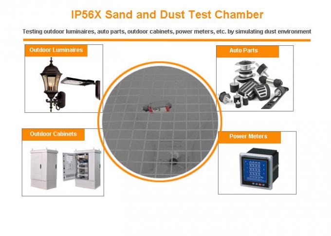 단단한 외국 물건에 대하여 IP5 IP6 보호를 위한 모래/먼지 환경 시험 약실 0