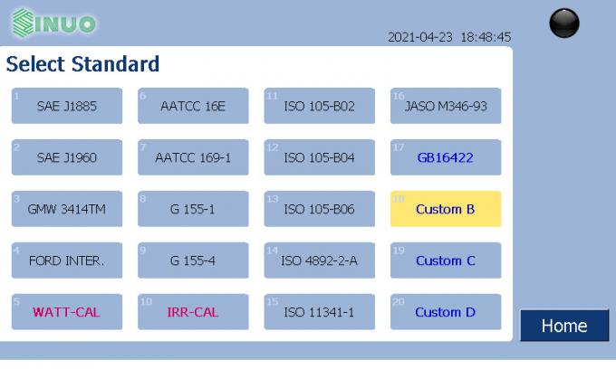 ISO 105 크세논 노화 환경 테스트 챔버 SAE J2412 0