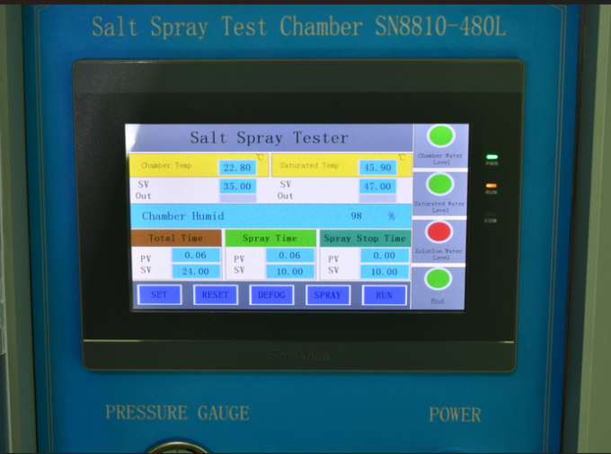 내식성 시험을 위한 IEC 60068-2-11 소금물 분무 시험 챔버 480L 1