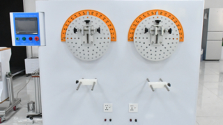 비분리형 플러그 및 소켓용 전원 코드 유연성 테스트 장비