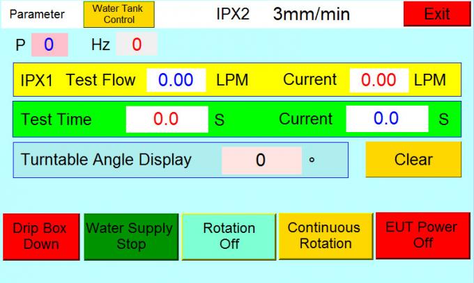 IEC 60529 지적인 물 진입 200mm IPX1 IPX2 비 수직 드립 시험 장비 1